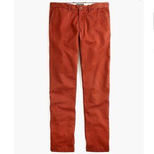 J. Crew 484 Slim-Fit Broken-In Chino Pants (Red Clay; 33/32)
